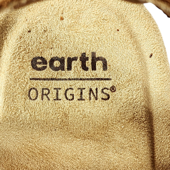 Earth Origins Sandal sz 10M Women Saila Beige Ankle Strap Open Toe Beachy Cruise - Picture 10 of 11